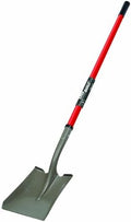 47-In Square Point Shovel with Long Fiberglass Handle - Workhorse