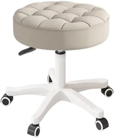 HDHNBA Small Chair Round Rolling Stool with Wheels