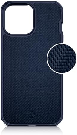 ITSKINS Ballistic Nylon Ultra Hybrid Case for iPhone 13 - Dark Blue