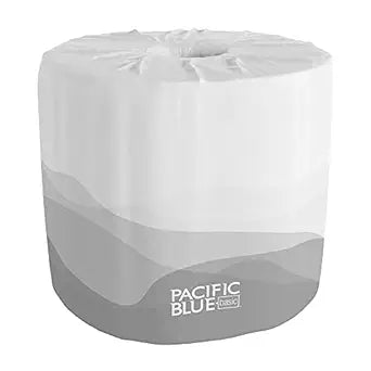 Pacific Blue Basic 2-Ply Embossed Toilet Paper for Comfort
