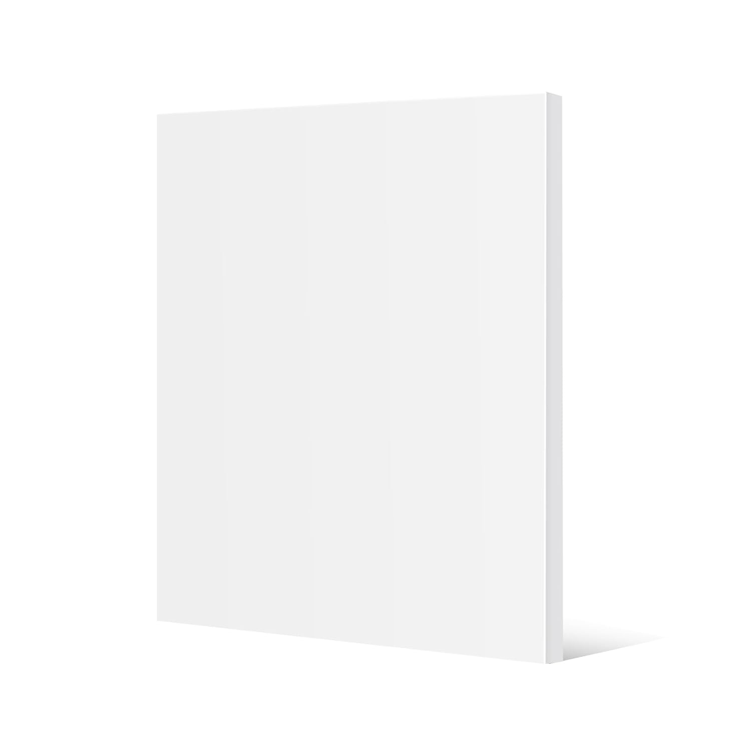 HDPE Sheet 1/2 Thick - 24x24 White Plastic for Crafts & DIY