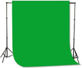 Green Screen Background Stand 6x9 Muslin Kit - Portable Support System