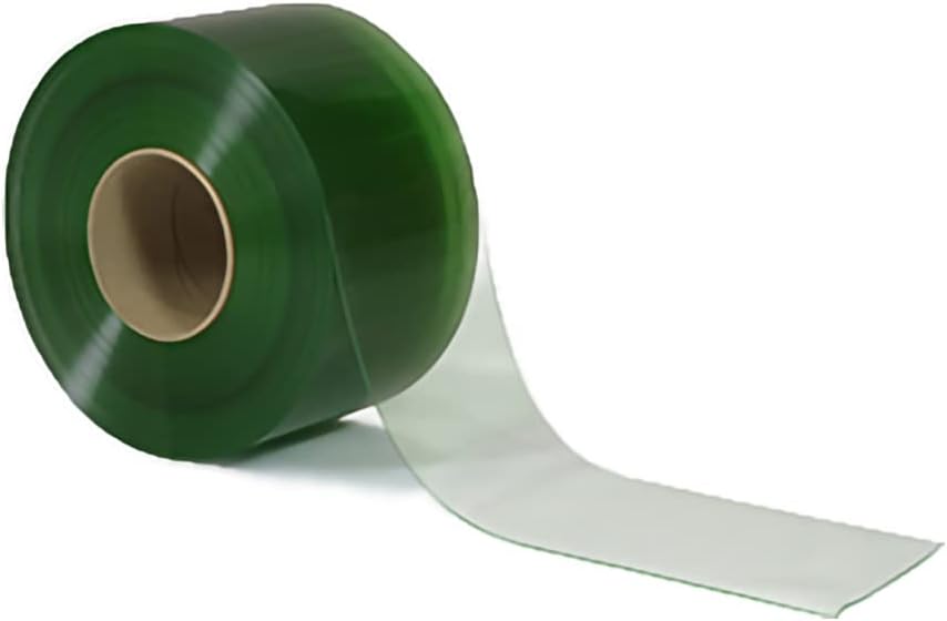 PVC Strip Curtain Door Bulk Roll Anti Static Smooth 8 in Wide