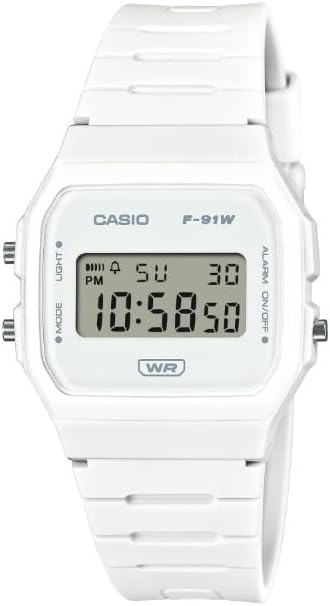 Casio Men's White Digital Watch | Eco-Friendly Resin Band | Multi-Function | 7-Year Battery