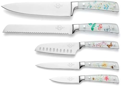Butterfly Meadow 6-Piece Block Set for Culinary Enthusiasts