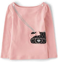 Gymboree Girls and Toddler Embroidered Graphic Long Sleeve T-Shirts