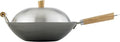 Helen Chen's Asian Kitchen Flat Bottom Wok - Carbon Steel 13.5 in