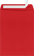 LUXPaper 9 x 12 Open End Window Envelopes - Peel & Press Ruby Red
