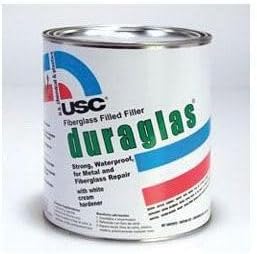 Duraglas Fiberglass Filled Filler for Metal and Fiberglass Repair