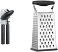 OXO Good Grips Soft-Handled Manual Can Opener & Boxed Grater - Easy