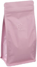 Coffee Bags with Valve 12 oz (100 pcs) - Reusable Flat Bottom Pouches
