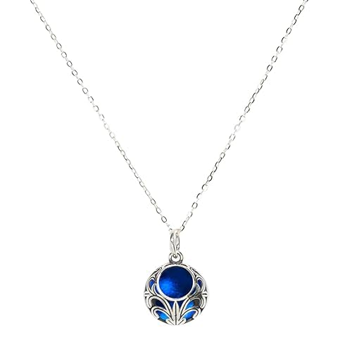 Handmade Vintage Lace Necklace from Recycled Cobalt Glass