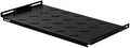 NavePoint 1U 19-Inch Fixed Network Cabinet Shelf - Vented Black