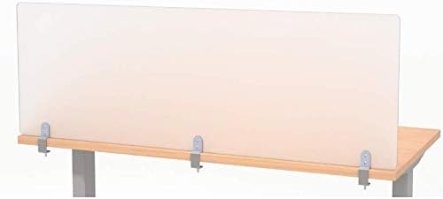 Desk Divider for Students - Frosted Acrylic Privacy Panel