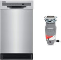 Frigidaire 18 in Dishwasher + 1/2 HP Garbage Disposal Bundle - Compact