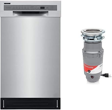 Frigidaire 18 in Stainless Steel Dishwasher & Garbage Disposal Bundle