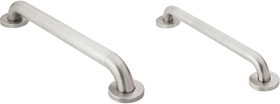 Moen Stainless Steel Bathroom Safety Grab Bars Bundle for Support