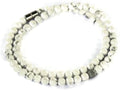 Howlite Gemstone Necklace for Men Women - Calming Bead Necklace