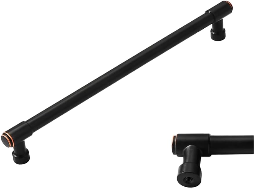 10 Pack 8 Inch Kitchen Cabinet Handles in Oil Rubbed Bronze Finish