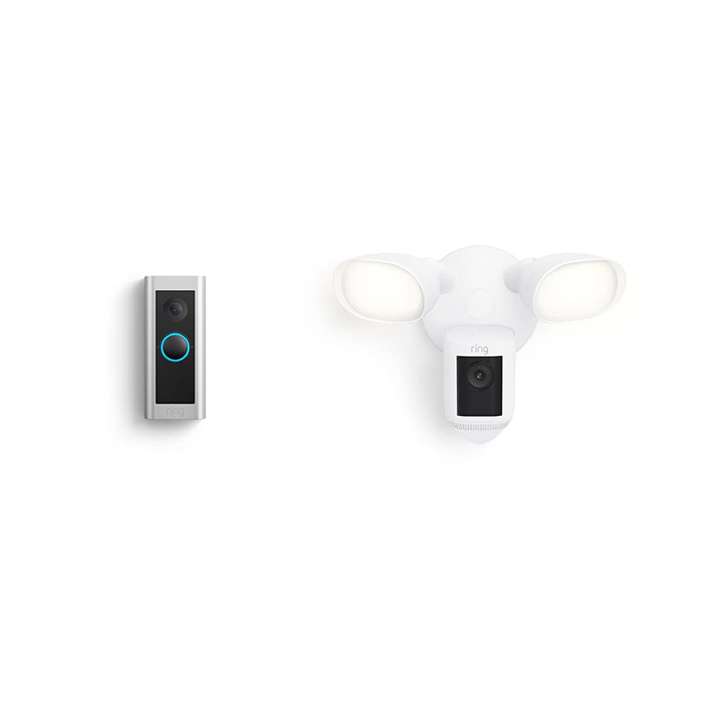 Ultimate Home Security Bundle: Ring Floodlight Cam + Video Doorbell Pro 2