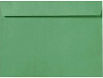 LUXPaper 9 x 12 Booklet Envelopes in Holiday Green - 1000 Pack