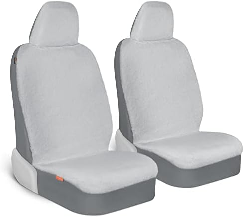 Carbella Gray Faux Suede Car Seat Covers for Stylish Comfort