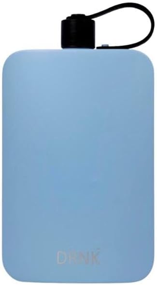 DRNK Steel Flat Water Bottle for Hydration at Work and Travel