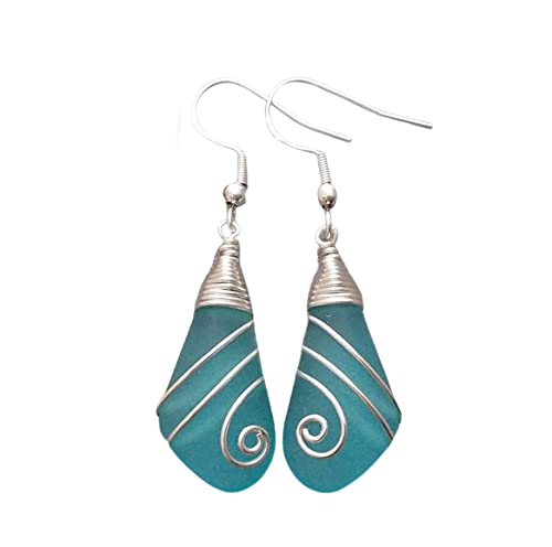 Yinahawaii Handmade Sea Glass Earrings for Unique Beach Jewelry