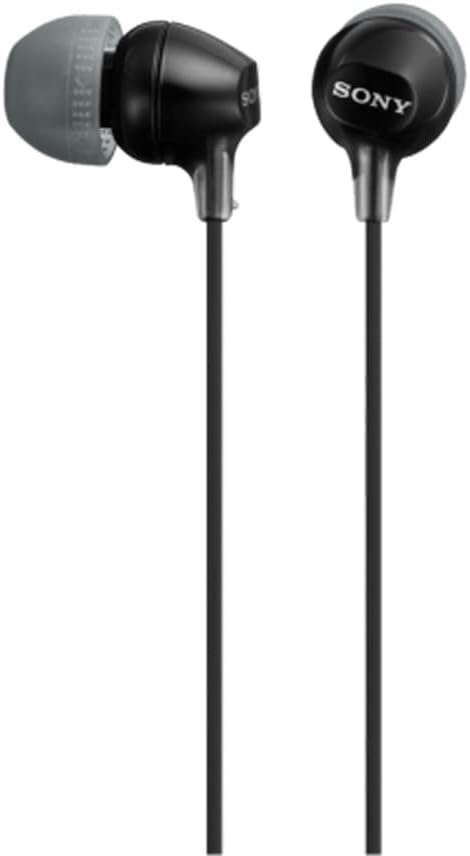 Sony MDREX15LP Black Earbud Headphones