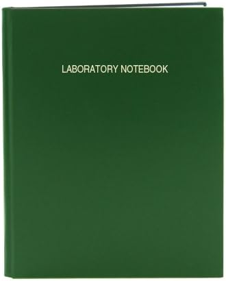 Extra Large Lab Notebook with Green Imitation Leather Cover