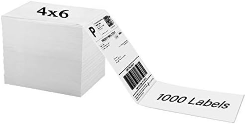 OausTect 4x6 Shipping Label Fanfold Labels for Rollo Printer