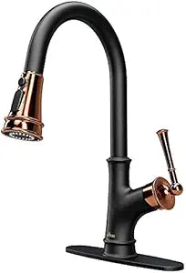 APPASO Matte Black and Rose Gold Pull Down Kitchen Faucet Review
