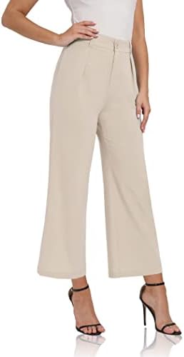 Siliteelon Women High Waist Casual Wide Leg Palazzo Pants Review