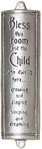 Bless This Room Handcrafted Pewter Mezuzah by Cynthia Webb Designs