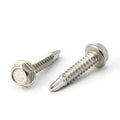 #14 Size 1 1/4ft Length Hex Washer Head Self Drilling Screws - Durable