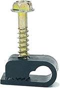 Flex Single Coaxial Cable Clips Cat6 Screw Fastener - Secure Grip