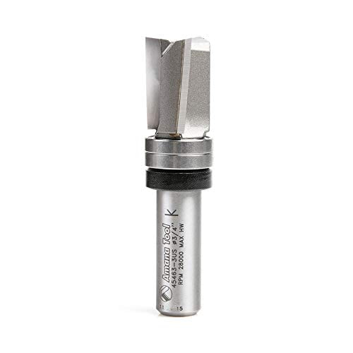 Carbide Tipped Up Shear Face Plunge Template Router Bit 3/4 Dia