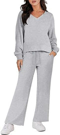 LOGENE 2 Piece Outfits Lounge Jogger Set - Cozy Fall Matching Set