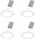 Juno 6 in LED Recessed Wafer Downlight - Slim 5-in-1 Color Switchable