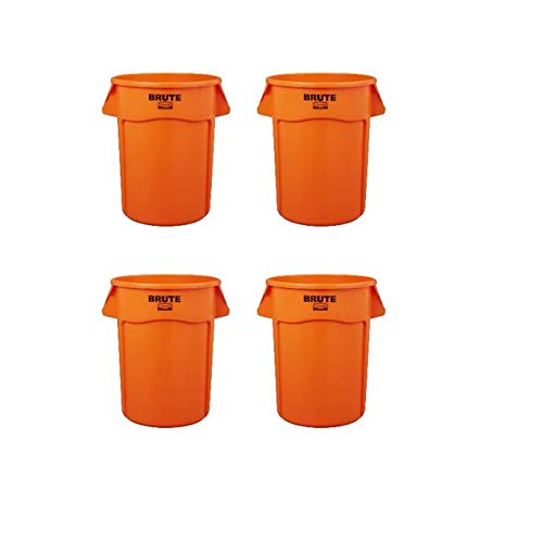 BRUTE Heavy Duty Round Trash Can for Home and Office Use