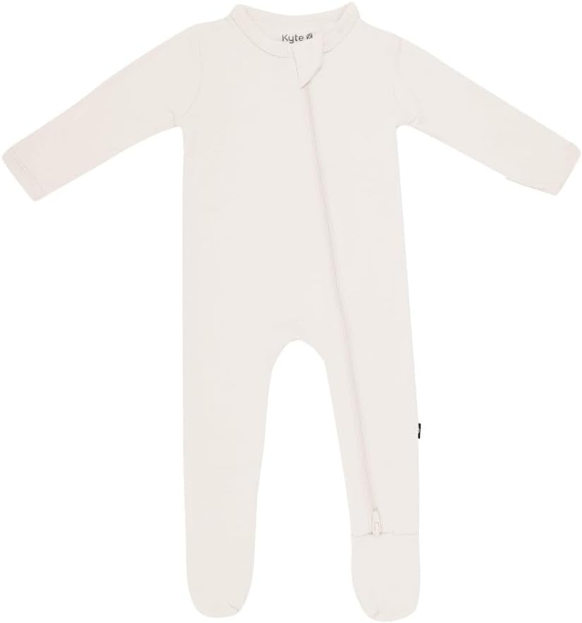 KYTE BABY Unisex Zipper Closure Footies for Infants 0-24 Months