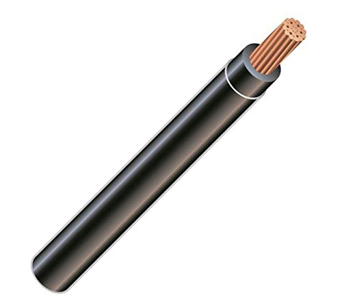 6 AWG 19-Stranded THHN Black Copper Building Wire for Versatile Use
