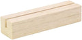 Oak Wood Table Number Stands 50 Pack - Minimal Acrylic Sign Holders