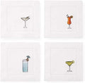 Sferra Embroidered Cocktail Napkins - Luxe Set of 4