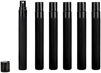 Lokusel 6Pcs Refillable 10ml Glass Spray Bottles - Portable Perfume Atomizers