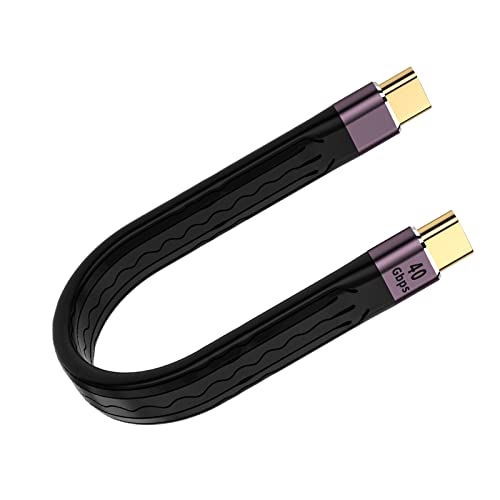 Ultimate Short USB C Cable: 100W PD Quick Charge & 40Gbps Data