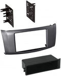 Grey Double or Single Din Car Stereo Dash Kit - Fits Aftermarket