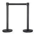 Belt Stanchion Queue Barriers with 6.5FT Retractable Belt - Durable