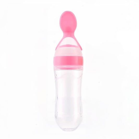 Safe & Convenient Baby Food Feeder - Pink