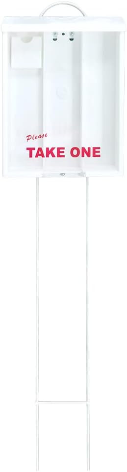 Mediz Outdoor Brochure Box with Yard Stake for Real Estate Flyers